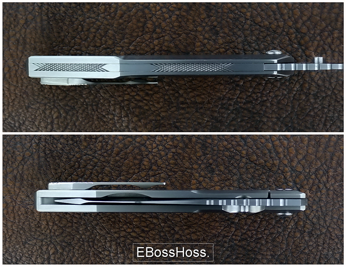 Gustavo Cecchini (GTC Knives) Titanium Prisma Flipper EBossHoss Knives